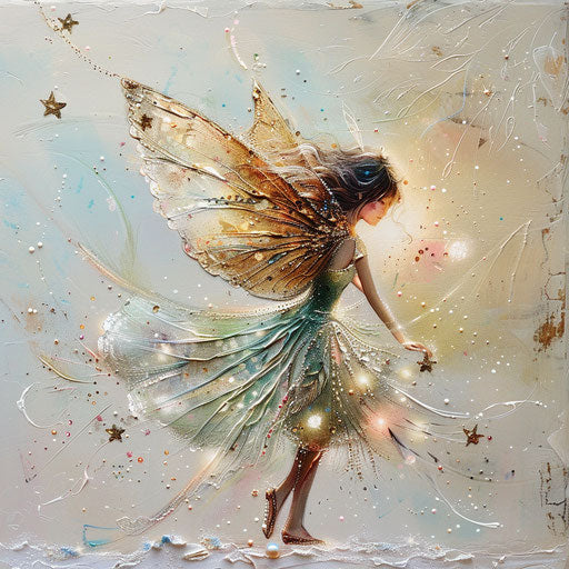 Enchanting fairy with delicate wings