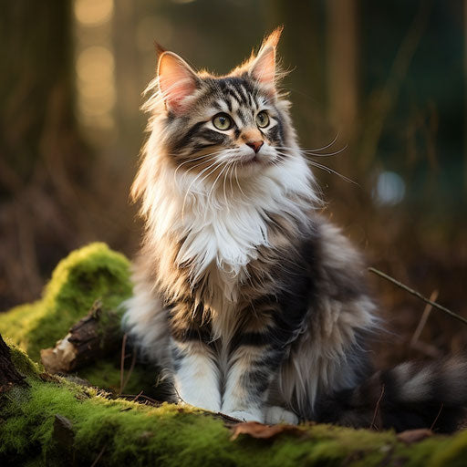 Norwegian forest cat kitten