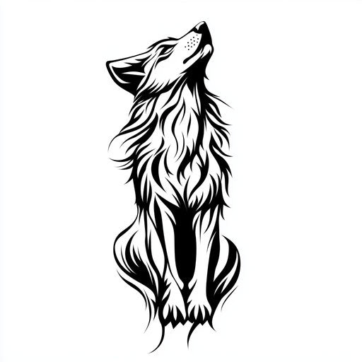 Illuminated Wolf Tattoos For Men Tattoo Kit