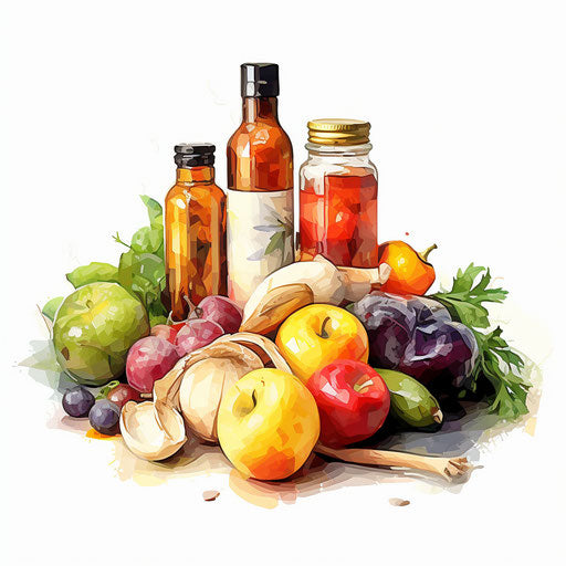 Artistic portrayal of health on white backdrop