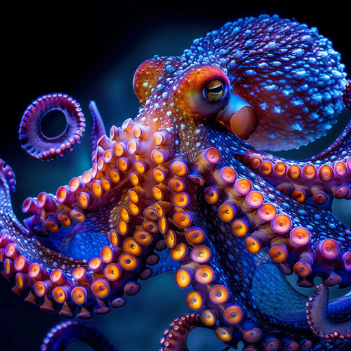 Octopus' dramatic display to ward off predators