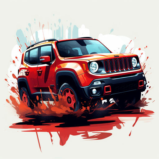Jeep renegade classic Bright cherry red