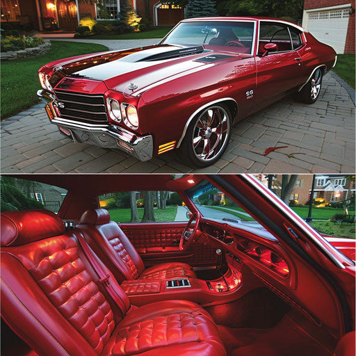 Luxury Chevelle with custom leather interior and high-end audio system