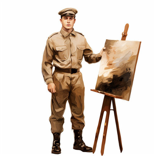 Stylized illustration of uniform on white background