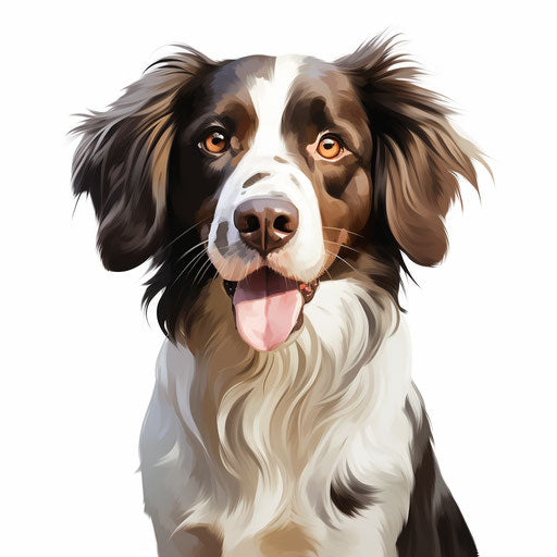 Cartoon dog in Oil Painting style