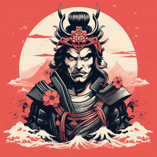 Massive Samurai with Two Swords