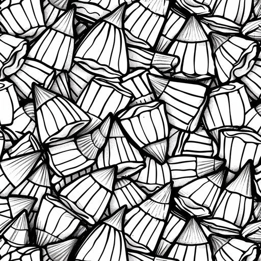 Corn candy pattern filling the page