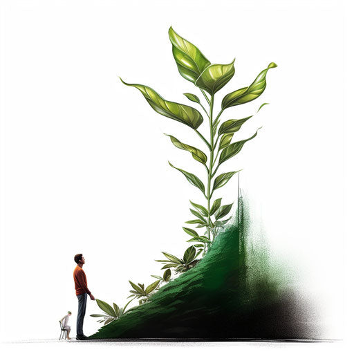 Growth clipart in the style of Chiaroscuro Art