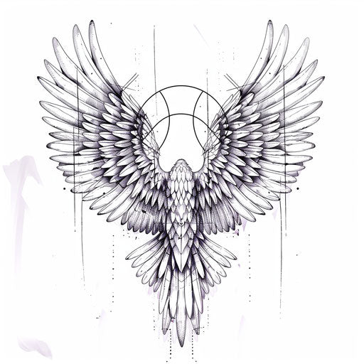 Minimalist guardian angel with a modern twist