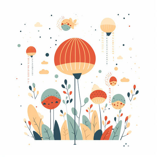 Minimalist style clip art for get well soon, white background