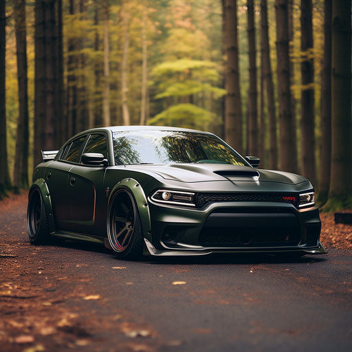 Customized dodge charger hellcat