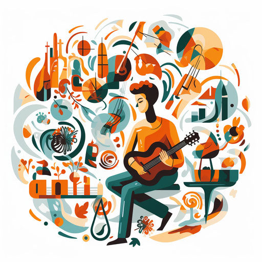 Activity clipart in the style of Chiaroscuro Art, on a white background