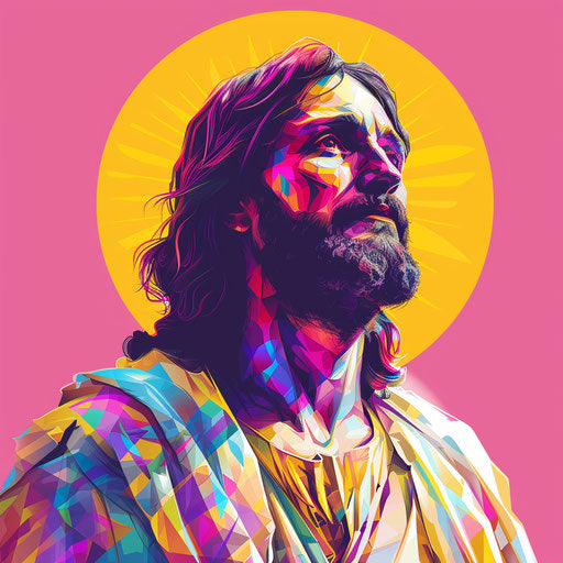 Sunday clipart in photo realistic style with a flat random color background, enhanced detail and vivid colors