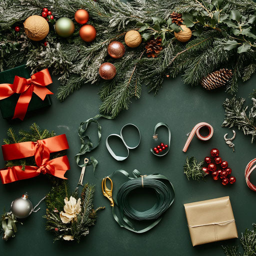 DIY project: making a Christmas garland
