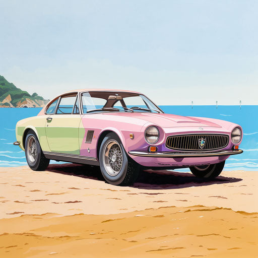 Maserati Ghibli Classic Pastel Colors
