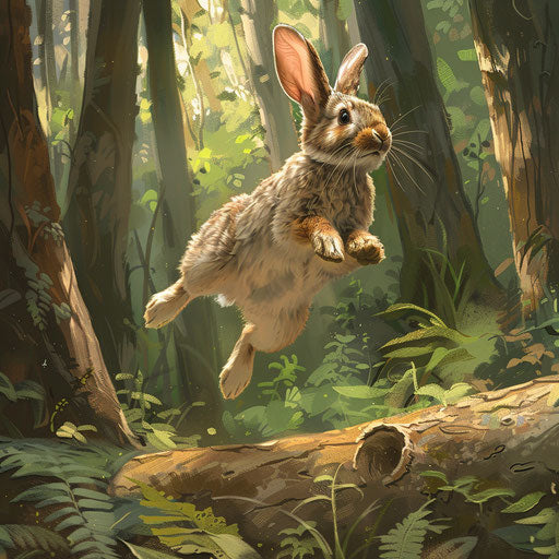 Agile performance in lush forest