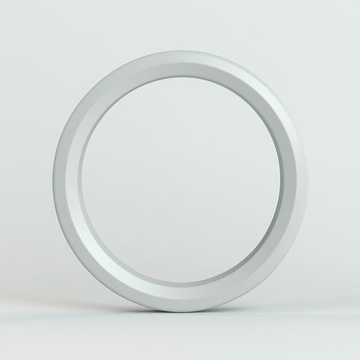 3D circle on white background with photorealistic style