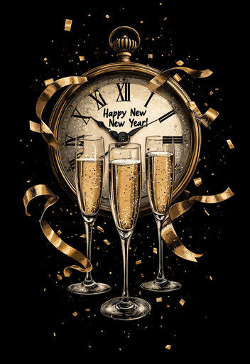 Vivid Happy New Year Images 2025 Holiday Graphics