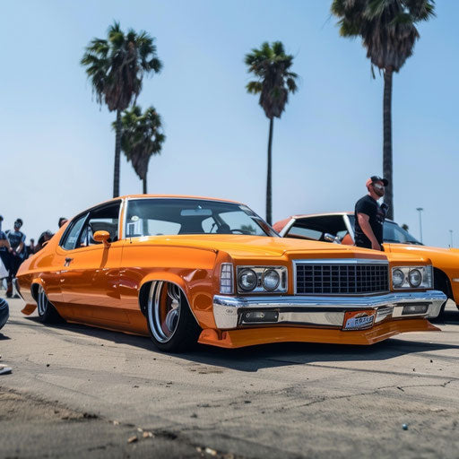 1976 Malibu Classic lowered with air suspension