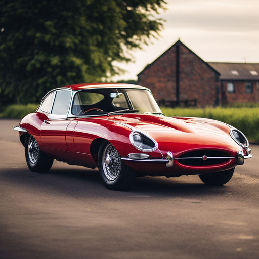 Replica or Tribute of Jaguar E-Type car