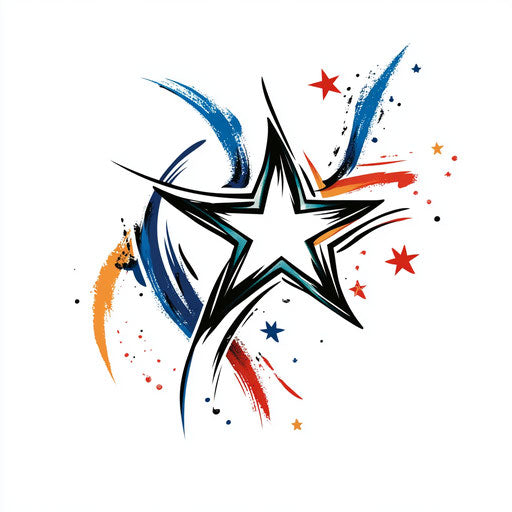 Modern Star Tattoo On Hand Tattoo Sketches