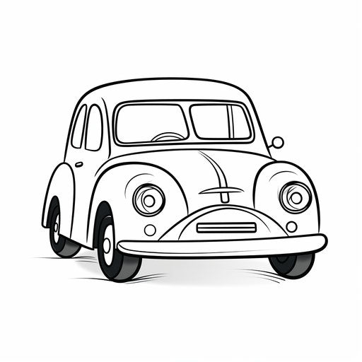 Car with a cheerful smile