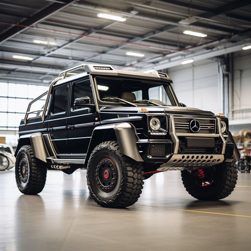 Classic Mercedes G Wagon with larger exhausts