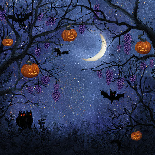 A Magical Halloween Night Under a Bright Moon