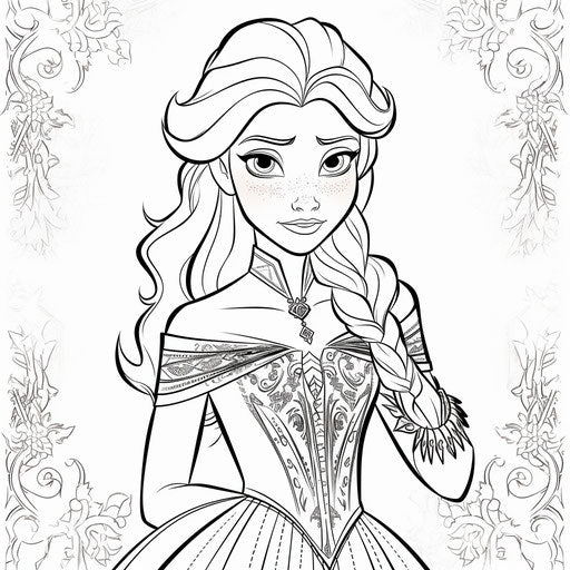 Printable Disney Frozen coloring pages