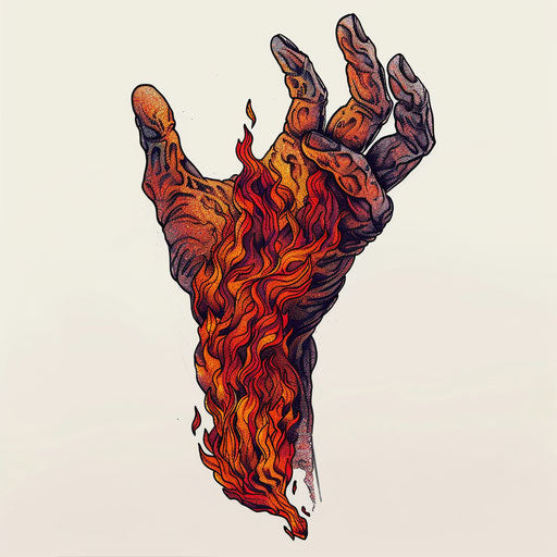 Fiery Prometheus tattoo