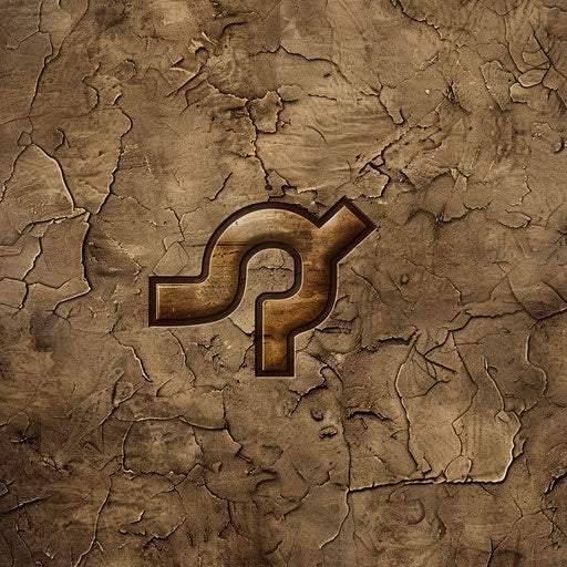 Artisanal plumbing logo with earthy tones and natural texture background