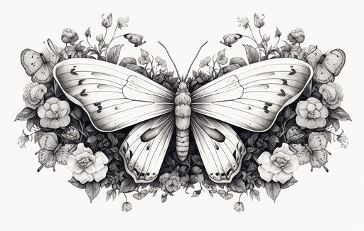 Premium Moth Tattoo Files