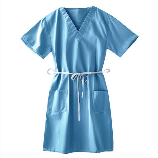 High-resolution photo realistic clipart of a hospital gown