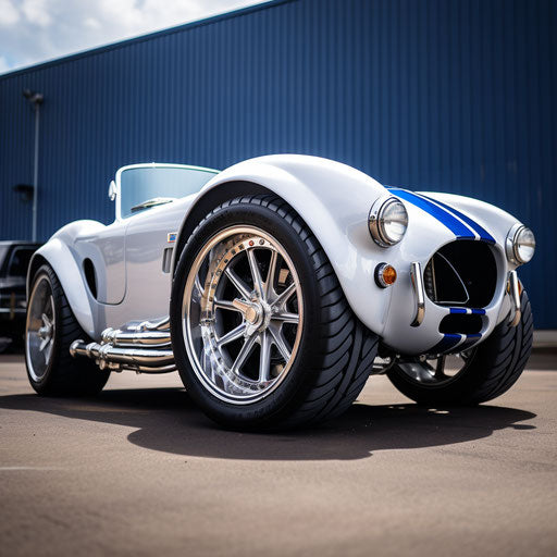 Wheel and tire upgrades for Shelby Cobra AC car