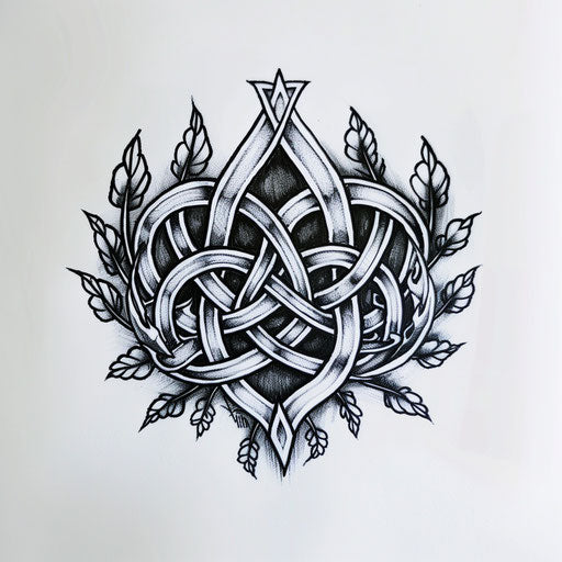 Celtic knot tattoo design for Cancer zodiac
