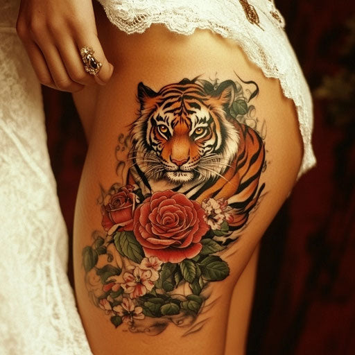 Thigh Tattoos For Females Tattoo Design Set