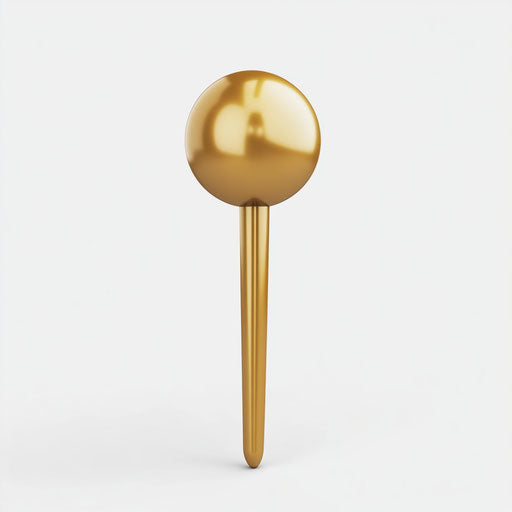 3D pin on white background in photo-realistic isolated clipart