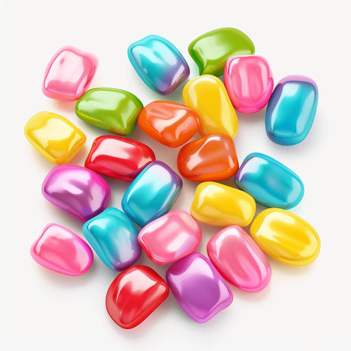 Realistic gum illustration on flat white background