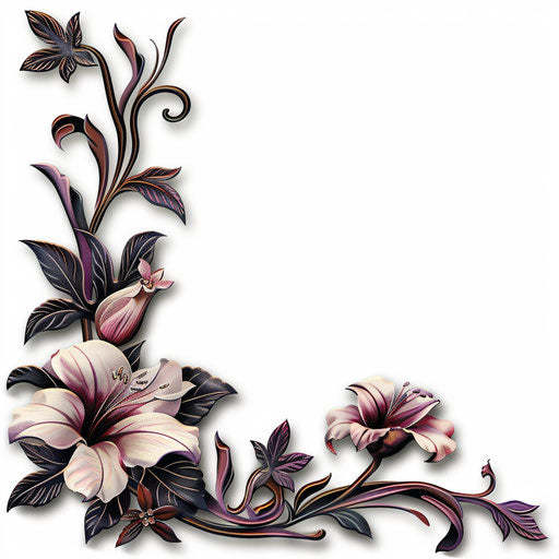 Border clipart png in a photorealistic style on white background