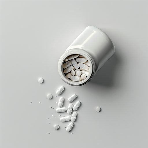 Realistic medicine clipart on a flat white background