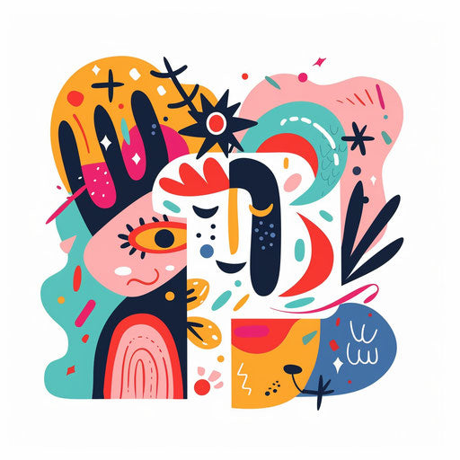 Whimsical vectorstock logo with playful elements and bright colors