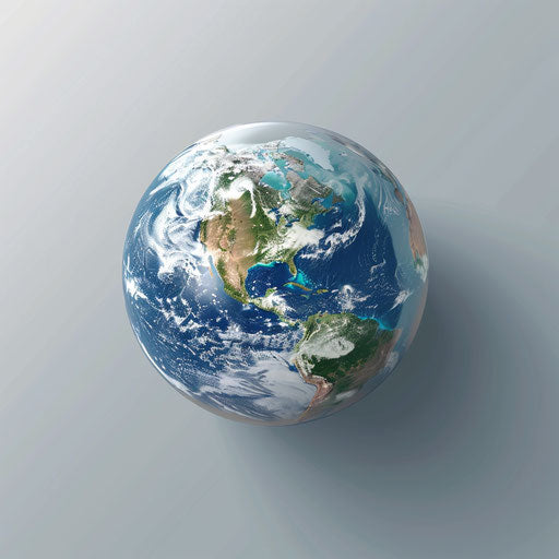 Metallic silver background for realistic Earth clipart