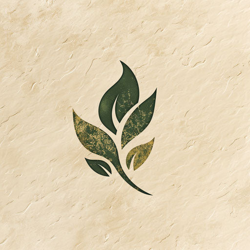 Organic logo for a clothing brand with natural texture and earthy hues