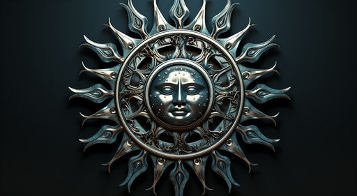 Supernatural sun symbol, fansub png, Arthur Boyd style