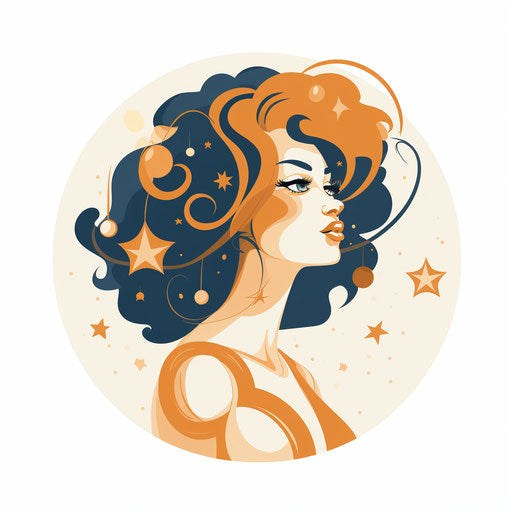 Venus artwork in Minimalist style on white background