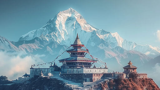 Ascension of Snow-Capped Peaks in the Himalayas
