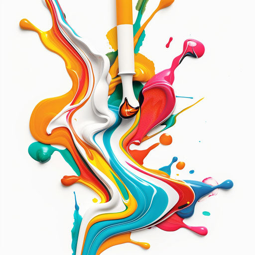 Realistic glue illustration on flat white backdrop