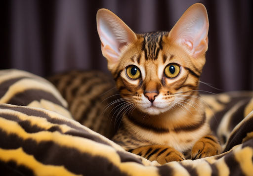 Bengal Cats for Sale in Scotland Kenya, Light Brown and Dark Amber Style, Striped, Intricate 33:23