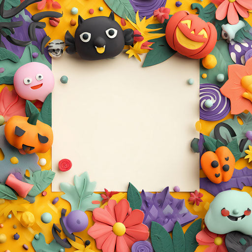Vibrant Halloween Illustration with Festive Elements
