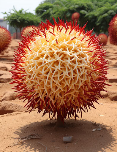 Organic floral explosion in ball shape